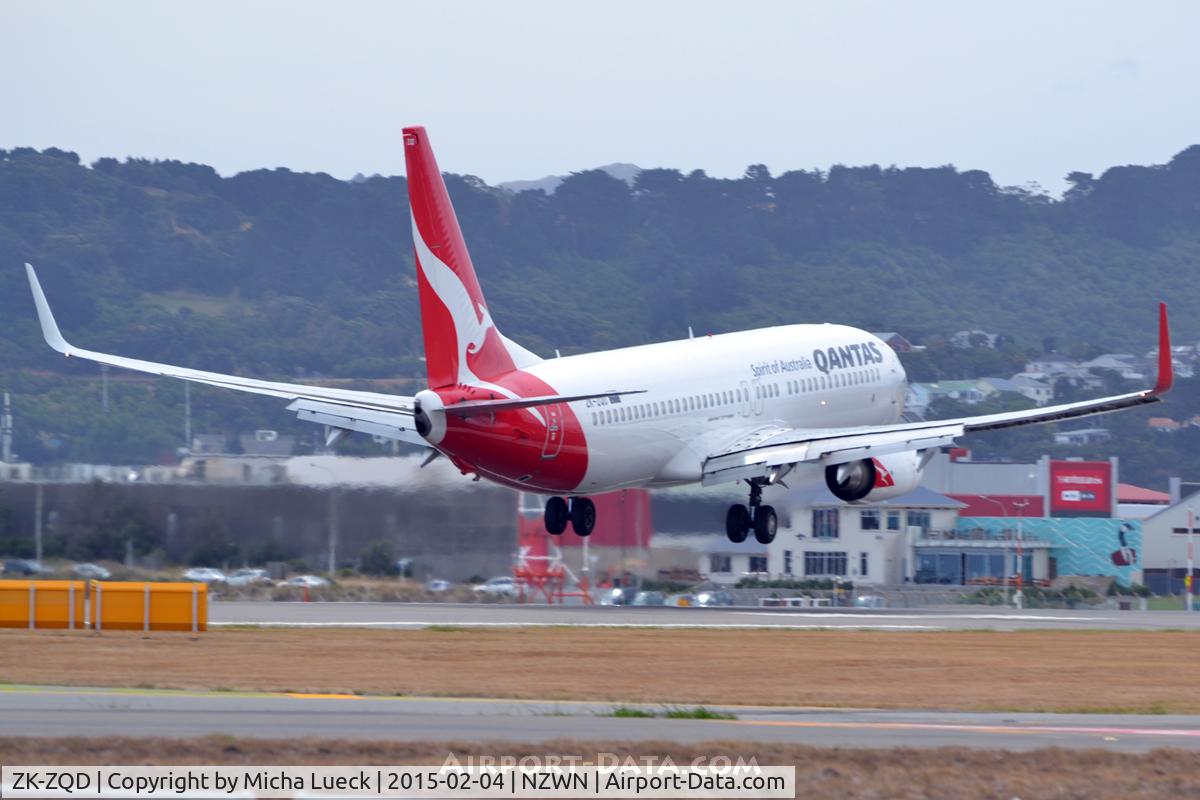 ZK-ZQD, 2011 Boeing 737-838 C/N 34203, At Wellington