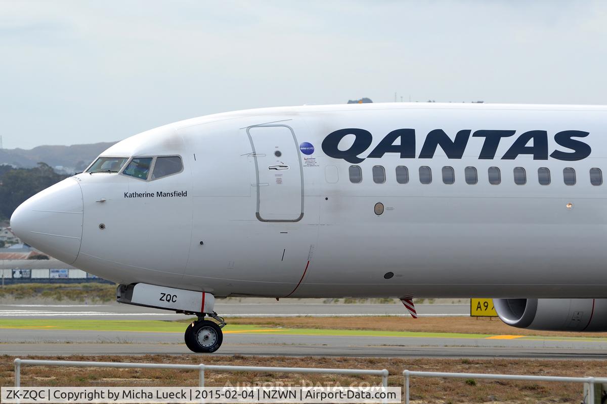 ZK-ZQC, 2009 Boeing 737-838 C/N 34202, At Wellington