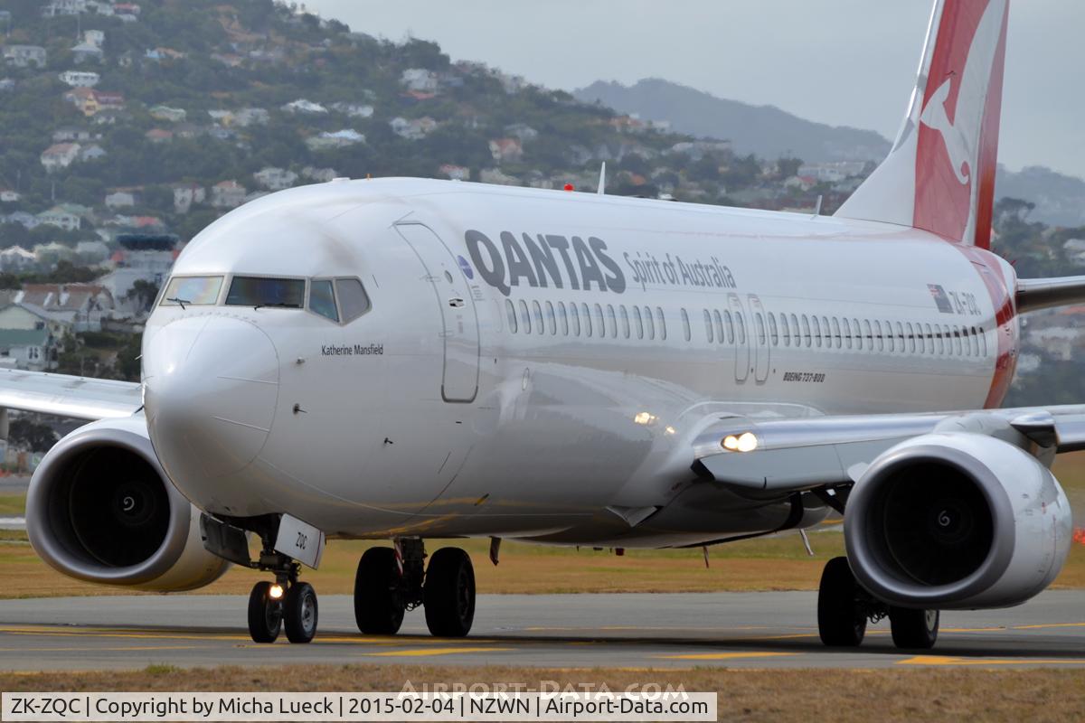 ZK-ZQC, 2009 Boeing 737-838 C/N 34202, At Wellington