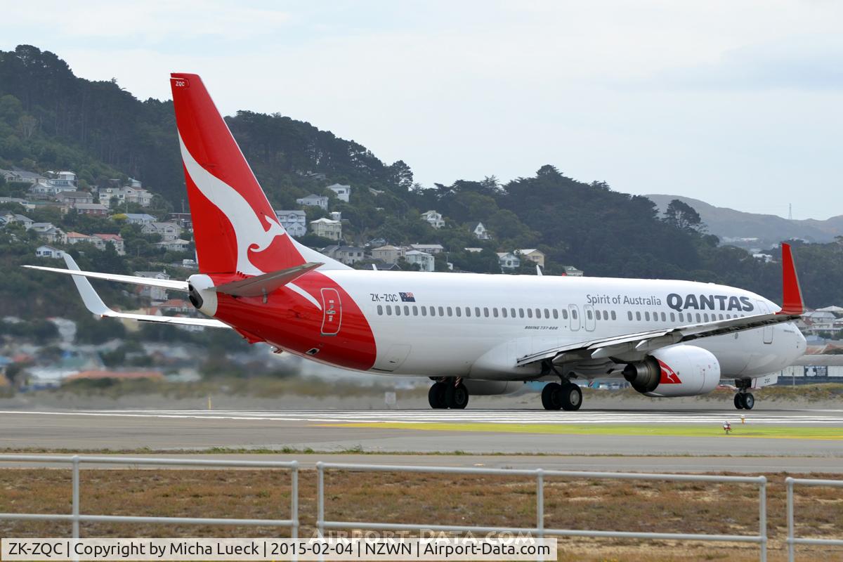 ZK-ZQC, 2009 Boeing 737-838 C/N 34202, At Wellington
