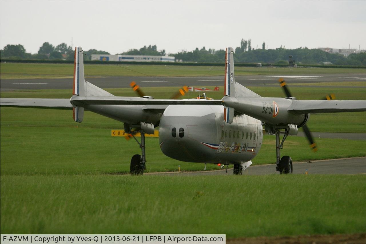 F-AZVM, 1956 Nord N-2501F Noratlas C/N 105, Nord N-2501F Noratlas, Taxiing to holding point rwy 03, Paris-Le Bourget Air Show 2013