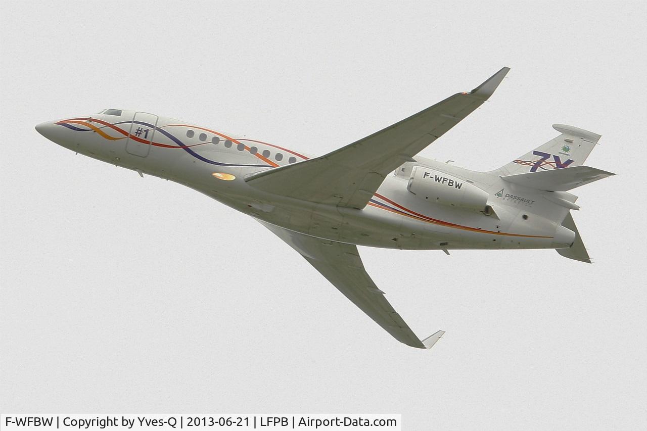 F-WFBW, 2005 Dassault Falcon 7X C/N 001, Dassault Falcon 7X, On display , Paris-Le Bourget (LFPB-LBG) Air Show 2013