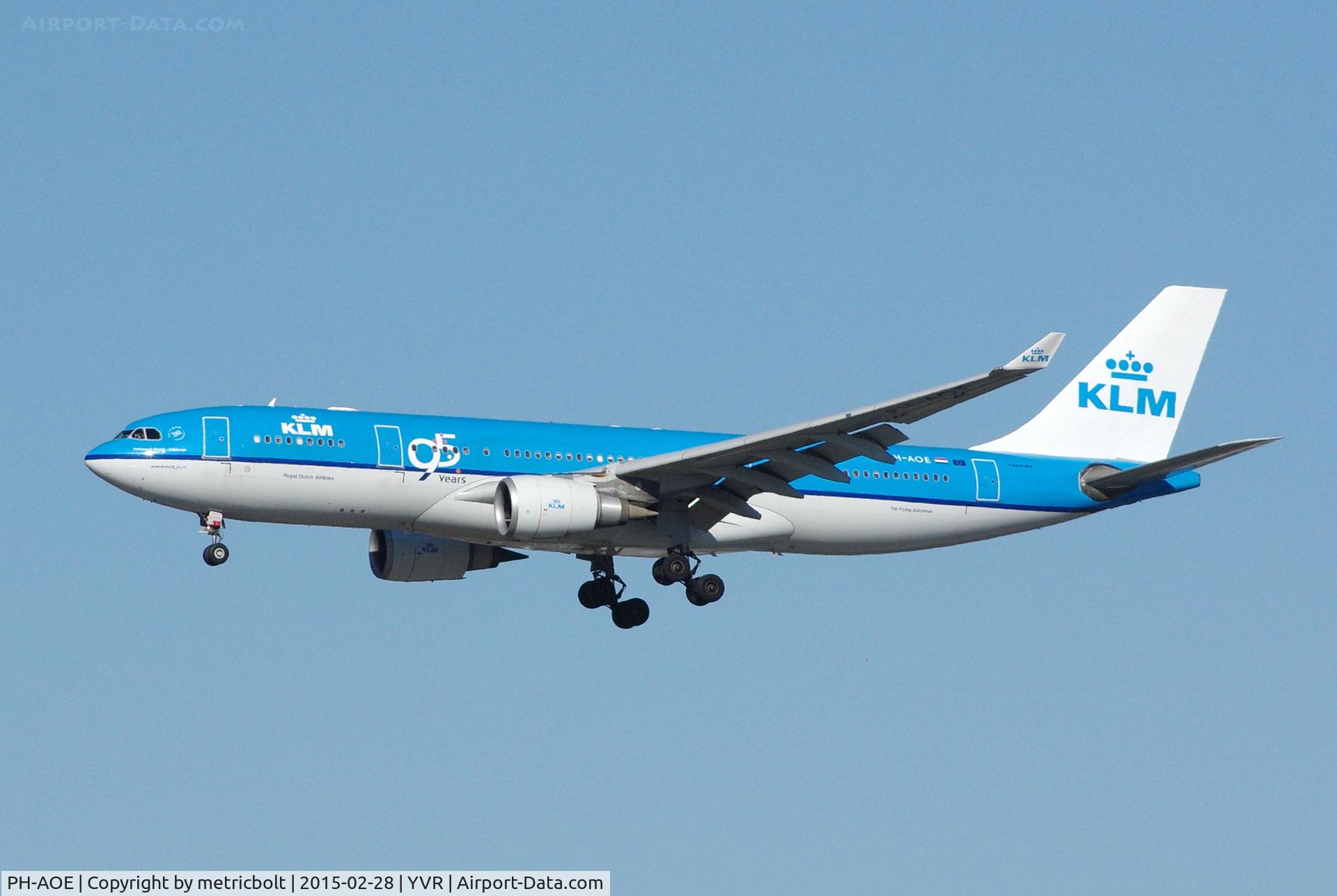 PH-AOE, 2006 Airbus A330-203 C/N 770, KLM 95 years