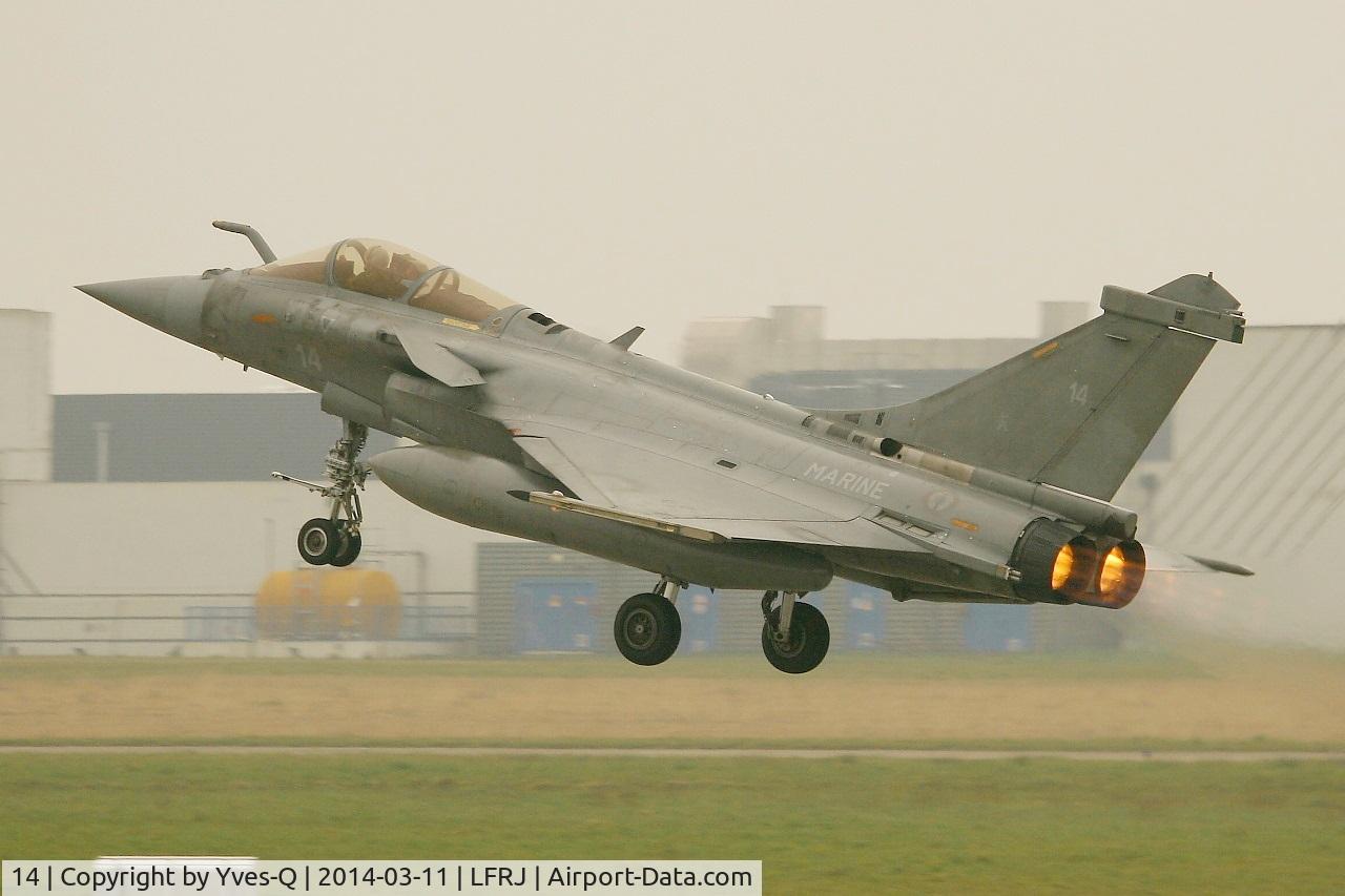 14, Dassault Rafale M C/N 14, Dassault Rafale M, Take off rwy 08, Landivisiau Naval Air Base (LFRJ)