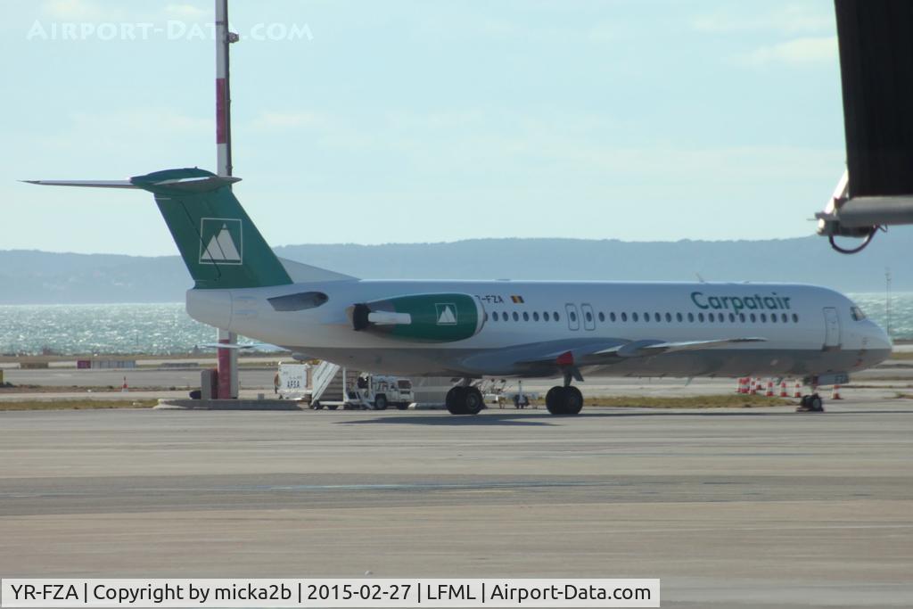 YR-FZA, 1992 Fokker 100 (F-28-0100) C/N 11395, Parked