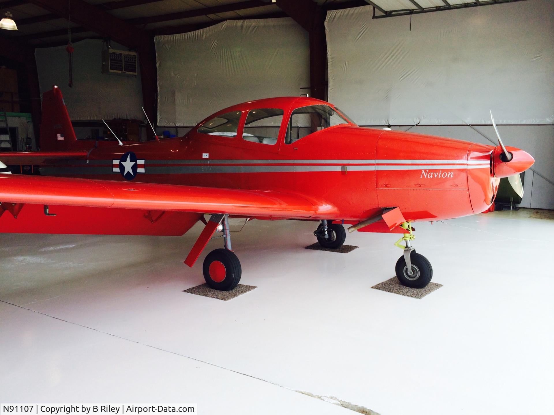N91107, 1946 North American Navion C/N NAV-4-9, N91107 at home in Sturgis, MI