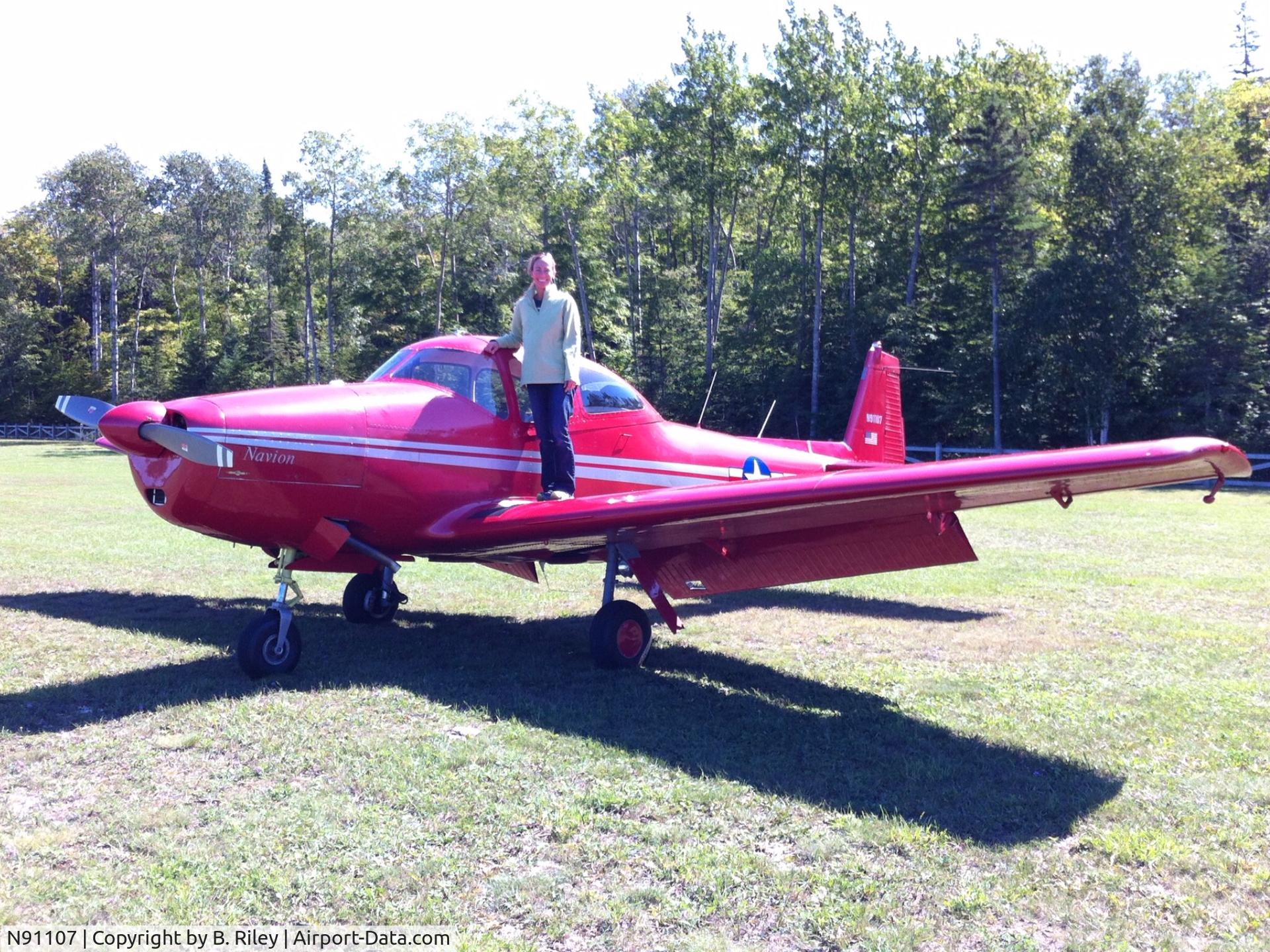 N91107, 1946 North American Navion C/N NAV-4-9, Mackinac Island,MI
