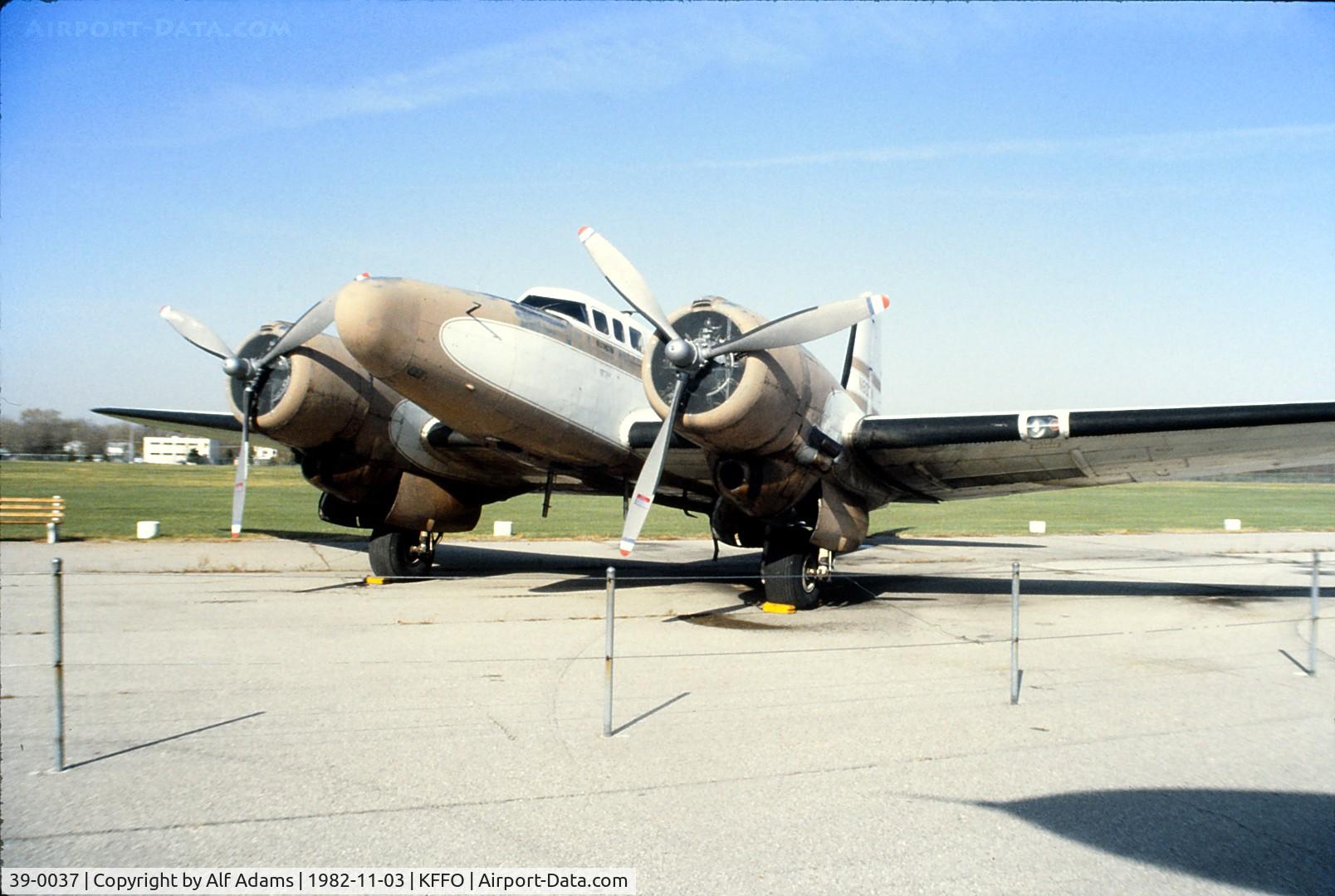 39-0037, 1939 Douglas B-23 Dragon C/N 2723, At the USAF Museum in 1982.
