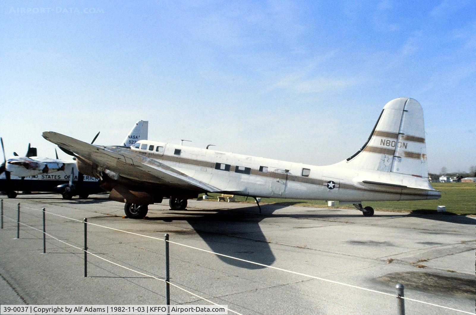 39-0037, 1939 Douglas B-23 Dragon C/N 2723, At the USAF Museum in 1982.