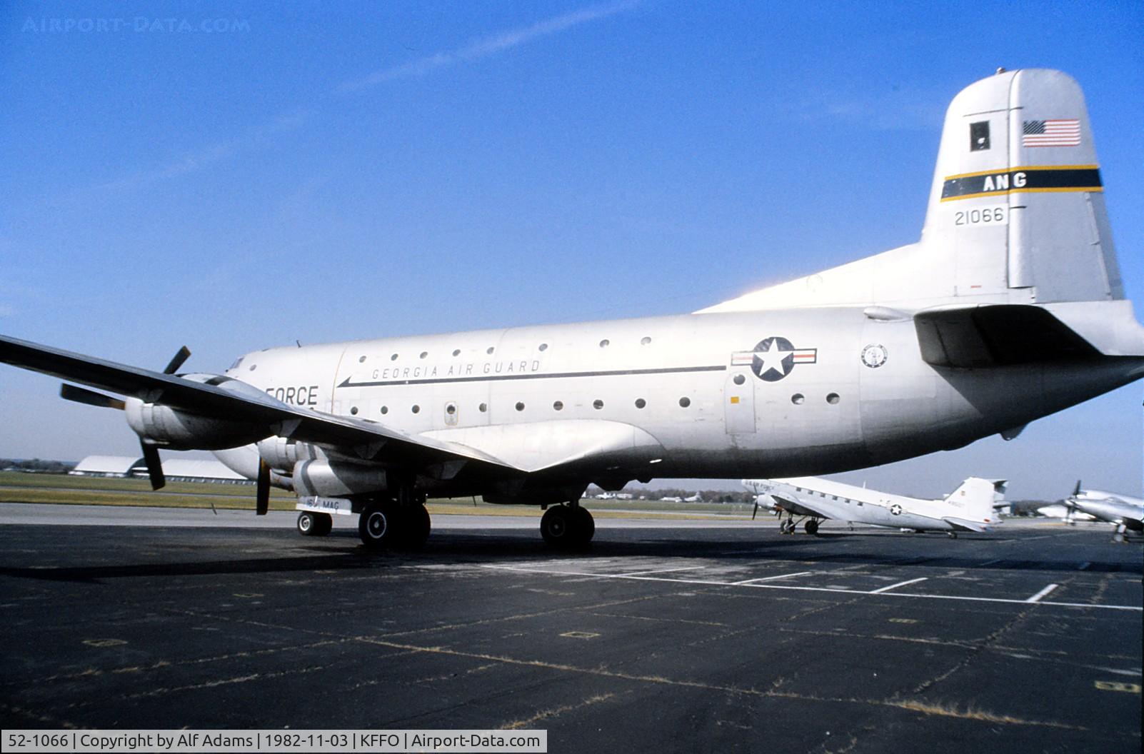 52-1066, 1951 Douglas C-124A-DL Globemaster II C/N 43975, At the USAF Museum in 1982.