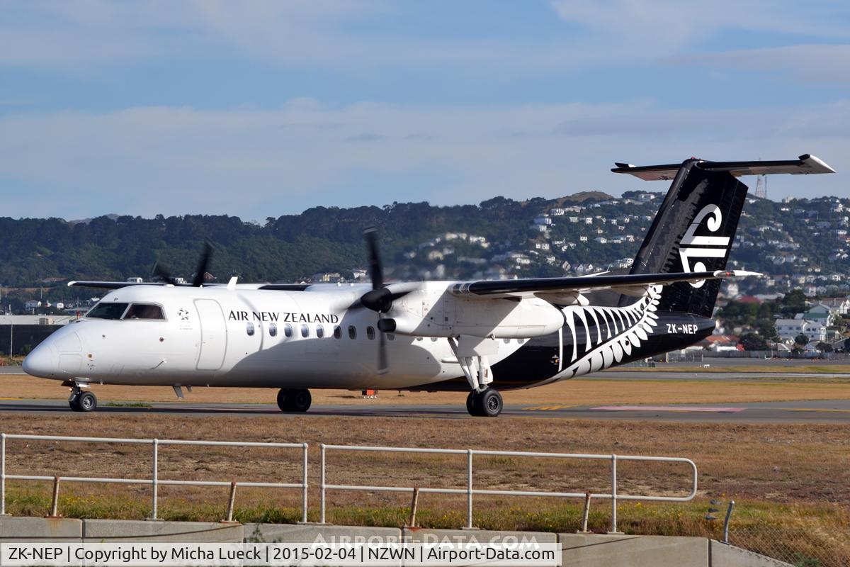 ZK-NEP, 2006 De Havilland Canada DHC-8-311Q Dash 8 C/N 634, At Wellington