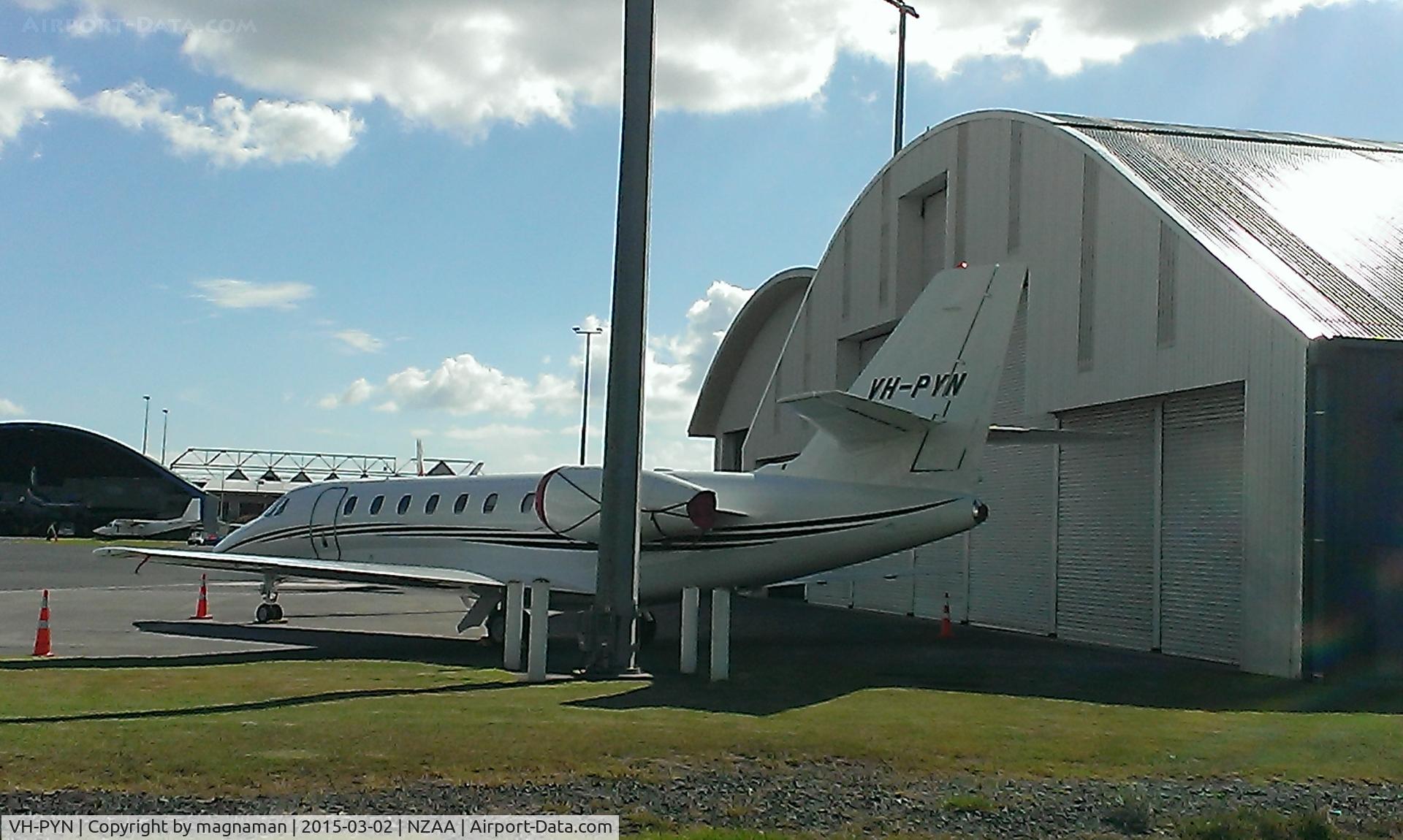 VH-PYN, 2009 Cessna 680 Citation Sovereign C/N 680-0262, citation 680-262 at AKL
