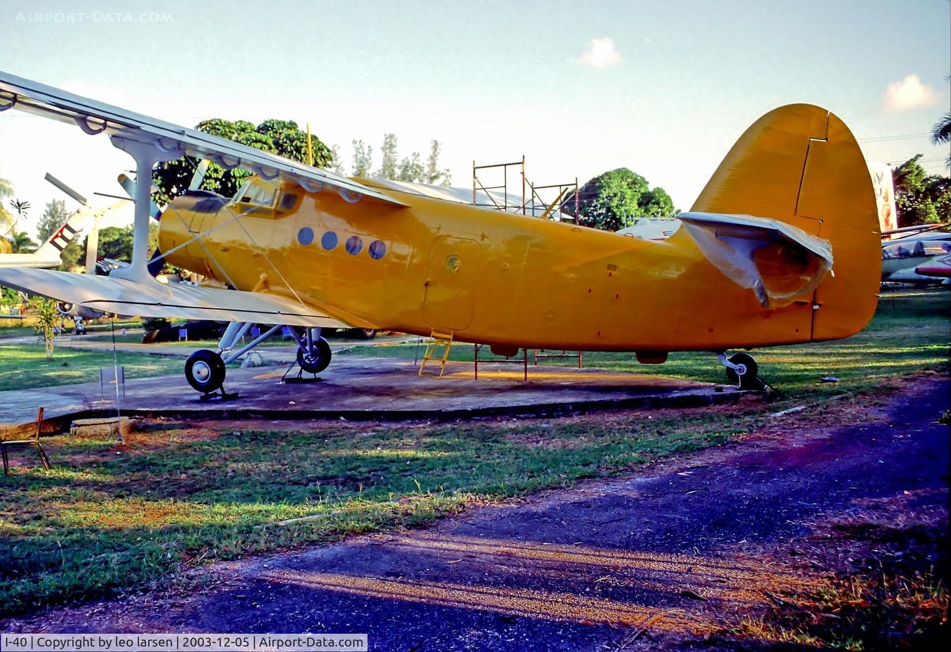 I-40, 1977 Antonov An-2 C/N 1G177-33, Museo del Aire Havana 5..03
