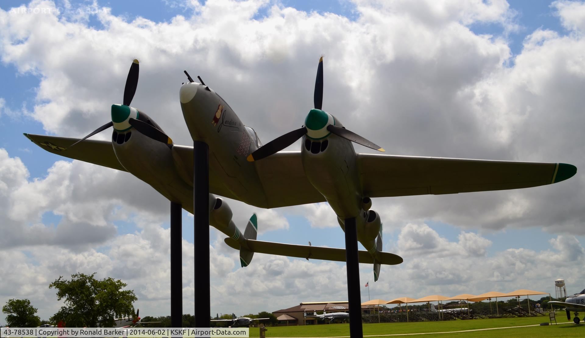 43-78538, Lockheed P-38L-5 Lightning C/N Not found 47-78538, P-38L marked as 43-78538