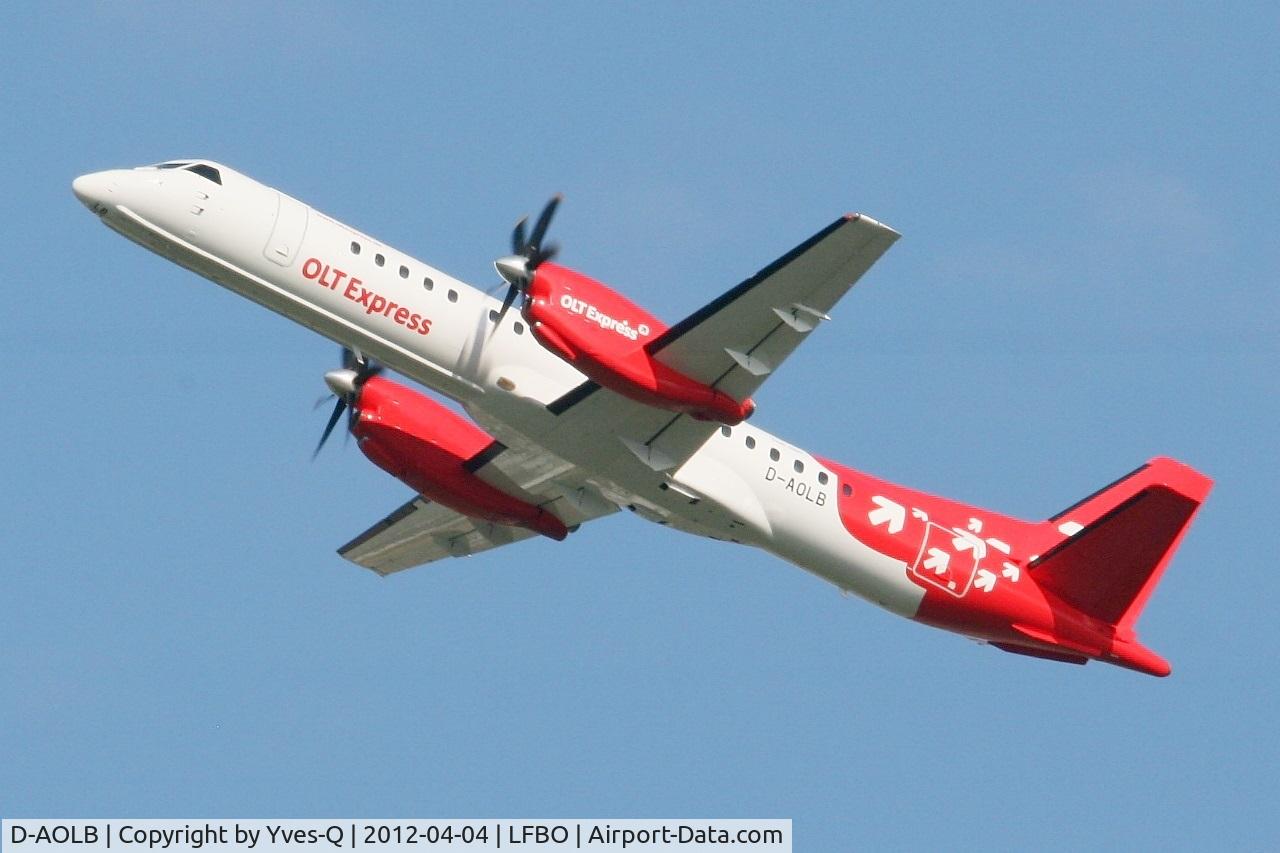 D-AOLB, 1994 Saab 2000 C/N 2000-005, Saab 2000, Take-off Rwy 32L, Toulouse Blagnac Airport (LFBO-TLS)
