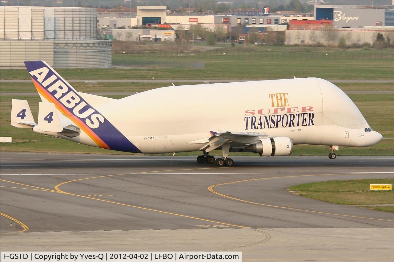 F-GSTD, 1998 Airbus A300B4-608ST Beluga C/N 776, Airbus A300-605ST Beluga, Landing Rwy 14R, Toulouse Blagnac Airport (LFBO-TLS)