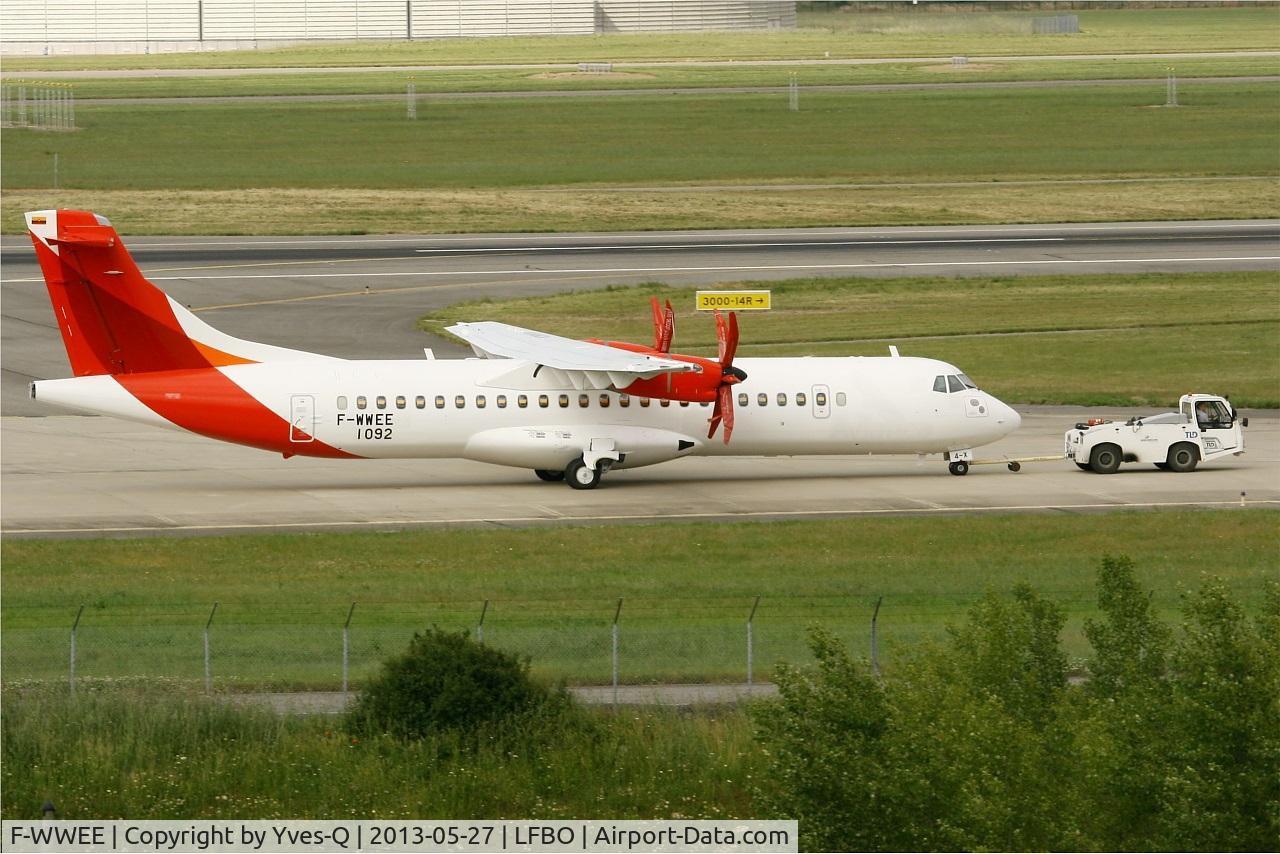 F-WWEE, 2013 ATR 72-600 C/N 1092, ATR 72-600, Toulouse-Blagnac Airport (LFBO-TLS)