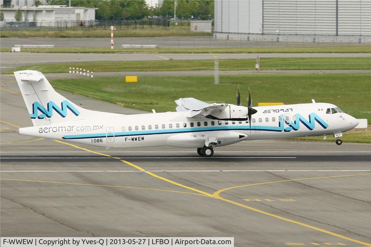 F-WWEW, 2013 ATR 72-600 C/N 1086, ATR 72-600, Landing Rwy 14R, Toulouse Blagnac Airport (LFBO-TLS)