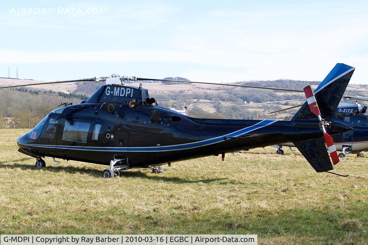 G-MDPI, 1987 Agusta A-109A-2 C/N 7393, Agusta A.109A-2 [7393] Cheltenham~G 16/03/2010