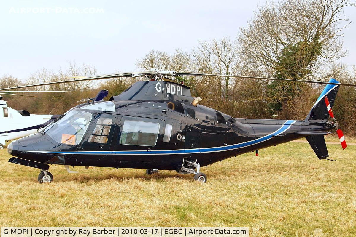G-MDPI, 1987 Agusta A-109A-2 C/N 7393, Agusta A.109A-2 [7393] Cheltenham~G 17/03/2010