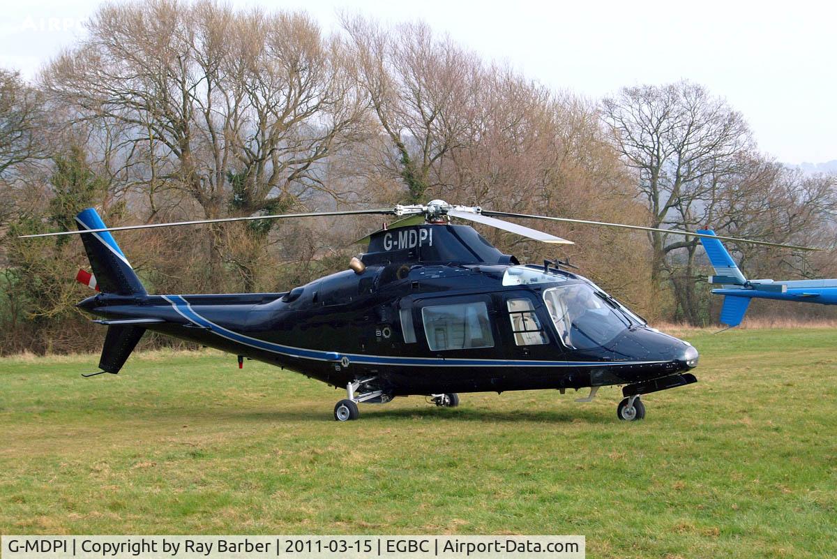 G-MDPI, 1987 Agusta A-109A-2 C/N 7393, Agusta A.109A-2 [7393] Cheltenham~G 15/03/2011