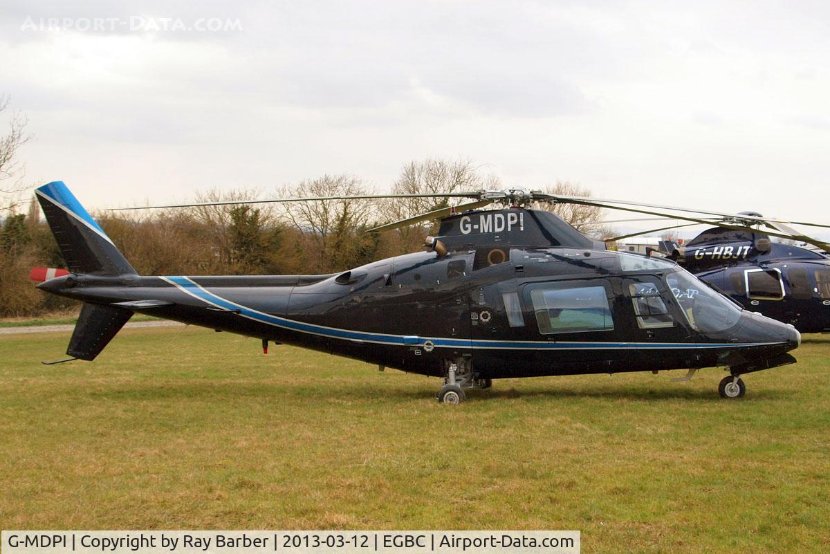 G-MDPI, 1987 Agusta A-109A-2 C/N 7393, Agusta A.109A-2 [7393] Cheltenham~G 12/03/2013