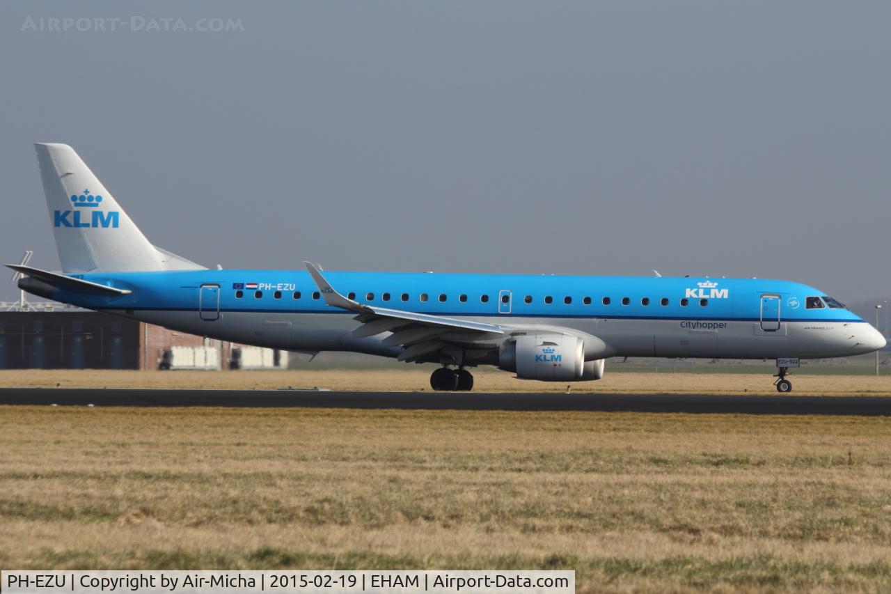 PH-EZU, 2012 Embraer 190LR (ERJ-190-100LR) C/N 19000522, KLM Cityhopper