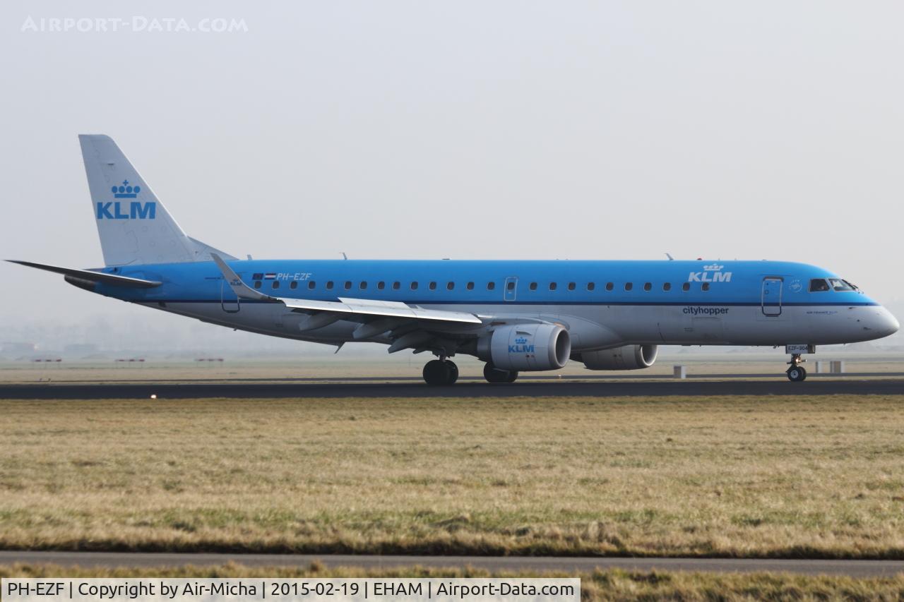 PH-EZF, 2009 Embraer 190LR (ERJ-190-100LR) C/N 19000304, KLM Cityhopper