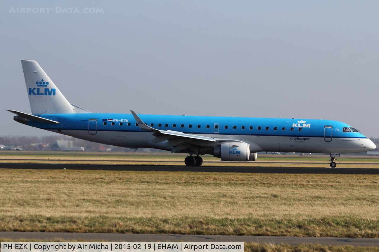 PH-EZK, 2009 Embraer 190LR (ERJ-190-100LR) C/N 19000326, KLM Cityhopper