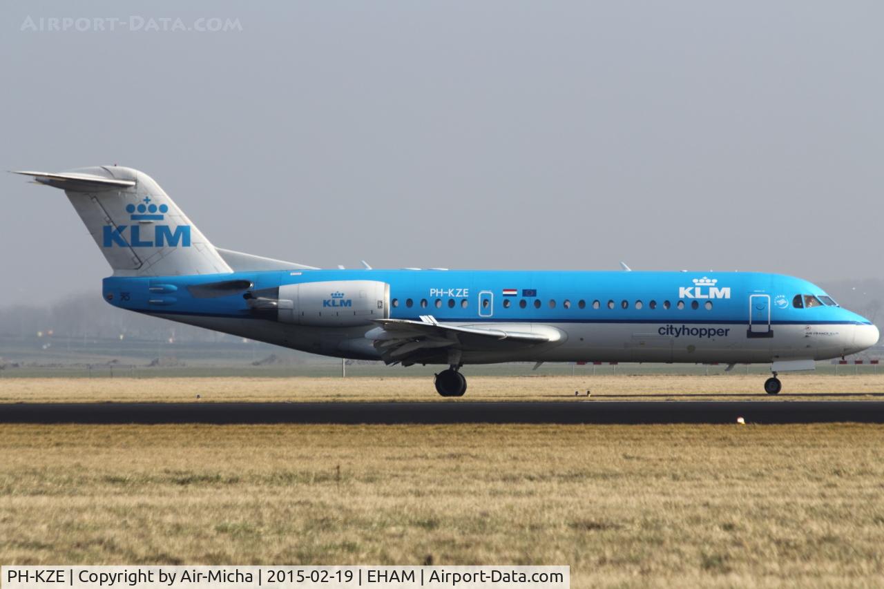PH-KZE, 1996 Fokker 70 (F-28-0070) C/N 11576, KLM Cityhopper