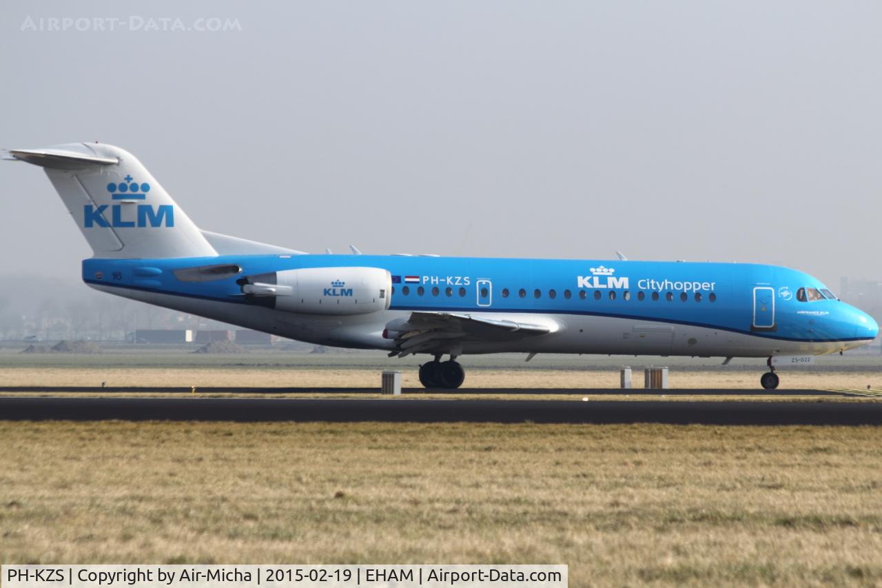 PH-KZS, 1995 Fokker F70 (F-28-0070) C/N 11540, KLM Cityhopper