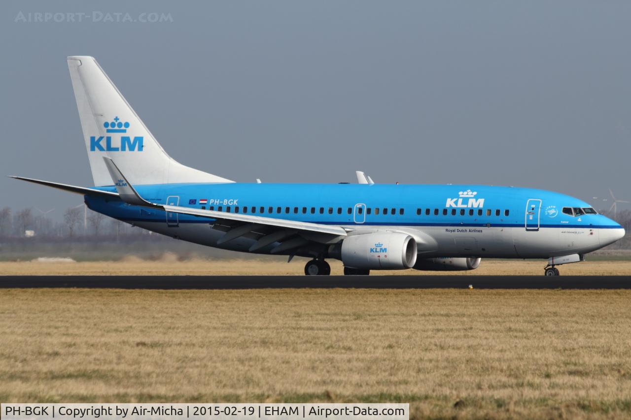 PH-BGK, 2010 Boeing 737-7K2 C/N 38054, KLM Royal Dutch Airlines