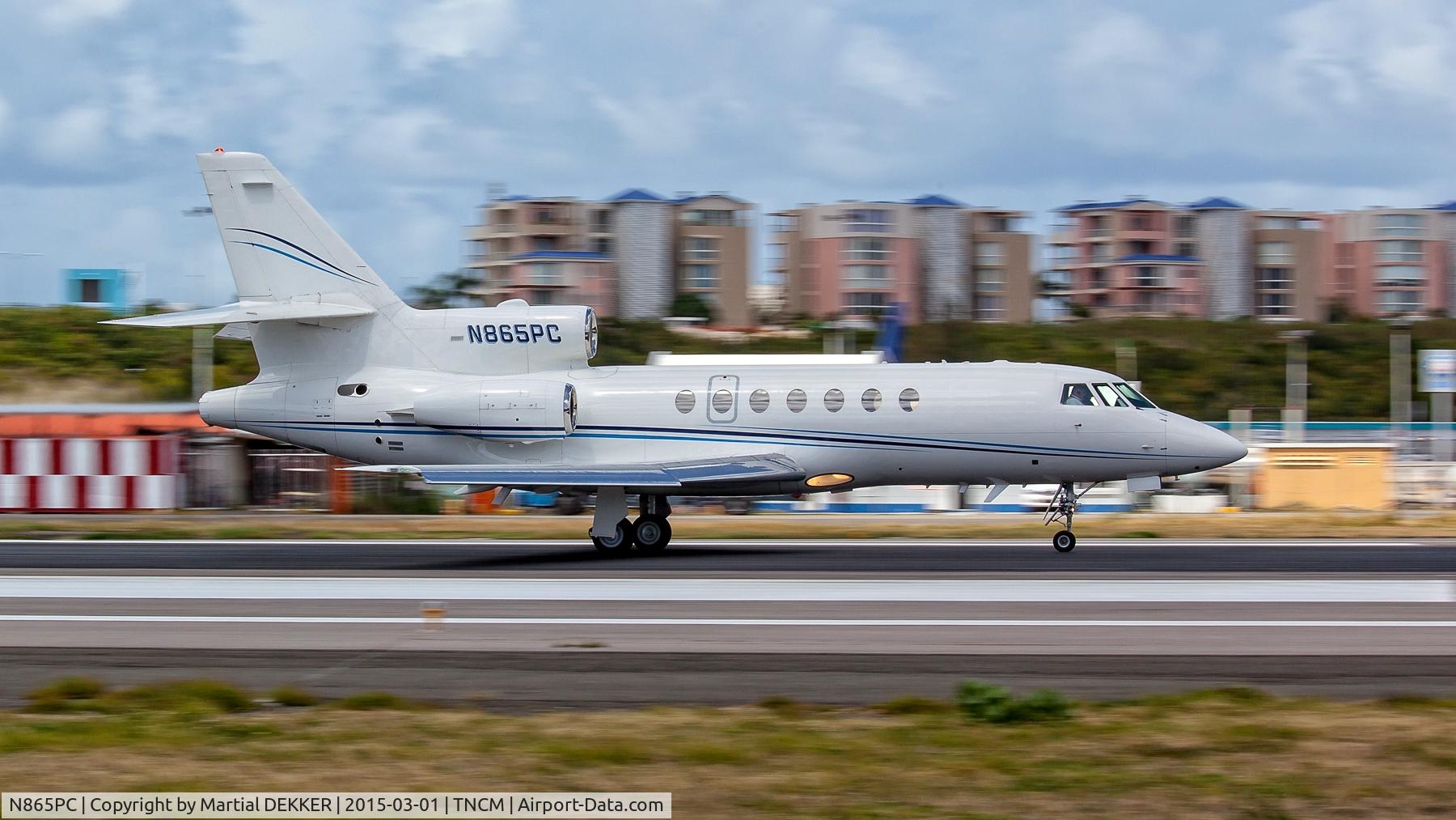 N865PC, 1998 Dassault Falcon 50EX C/N 271, Take off SXM