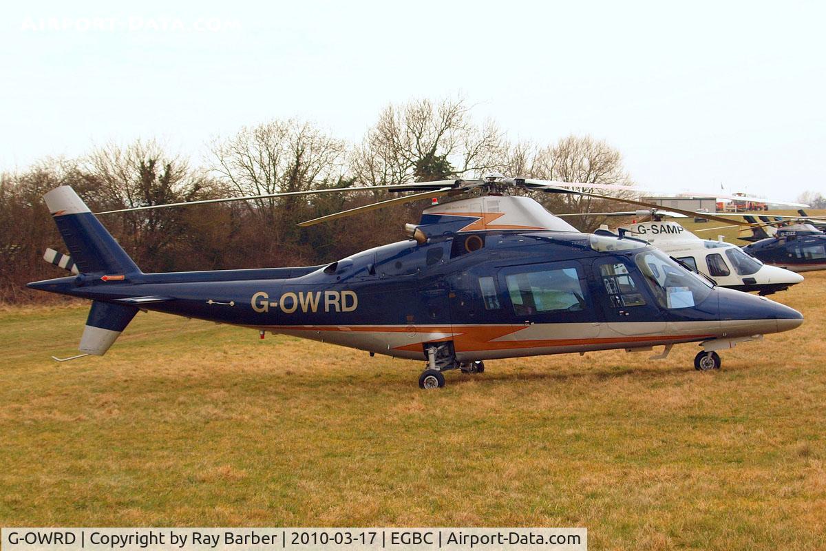 G-OWRD, 1991 Agusta A-109C C/N 7649, Agusta A.109C [7649] Cheltenham~G 17/03/2010