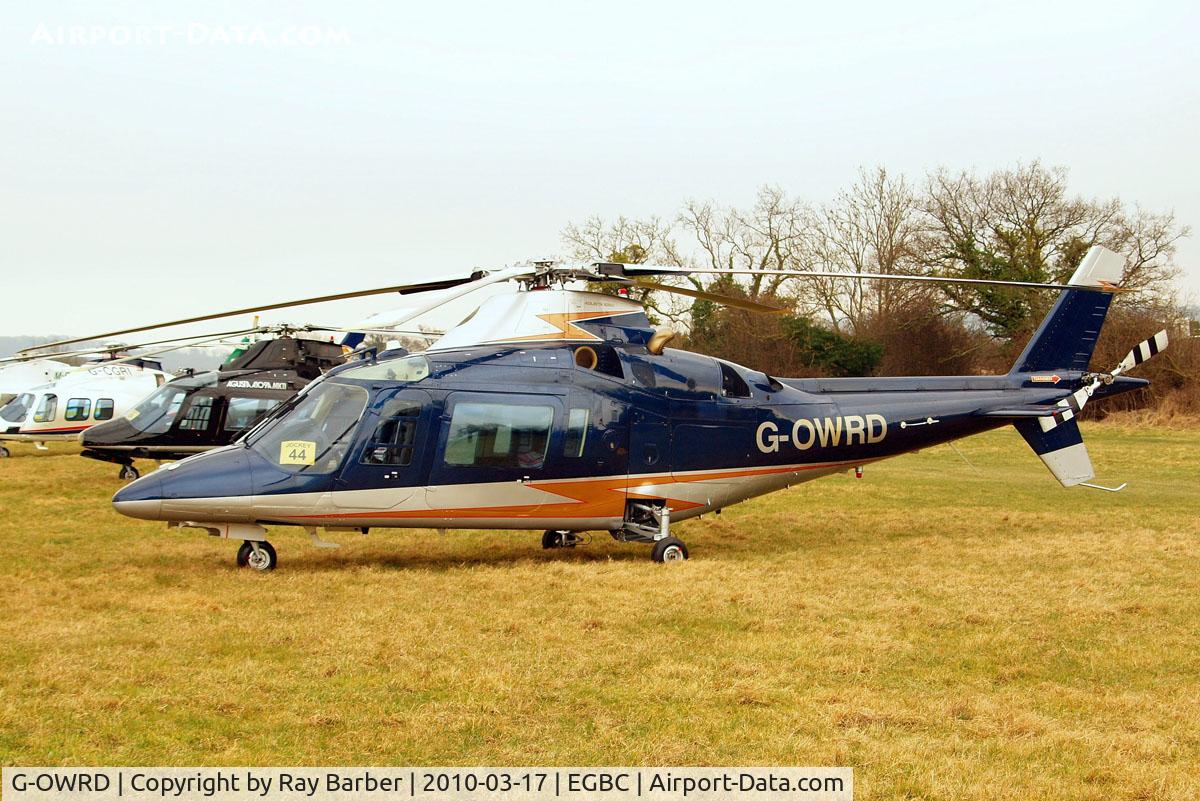 G-OWRD, 1991 Agusta A-109C C/N 7649, Agusta A.109C [7649] Cheltenham~G 17/03/2010