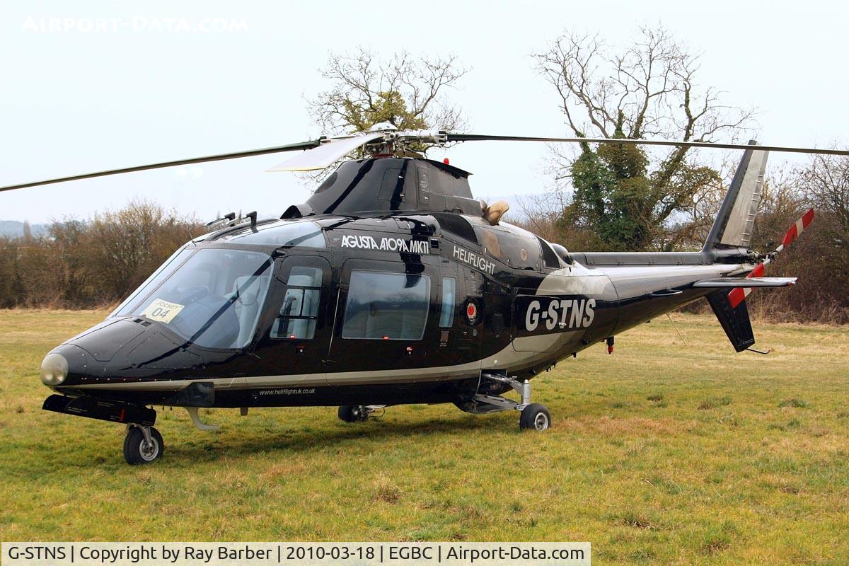 G-STNS, 1985 Agusta A-109A-2 C/N 7324, Agusta A-109A-II [7324] Cheltenham~G 18/03/2010