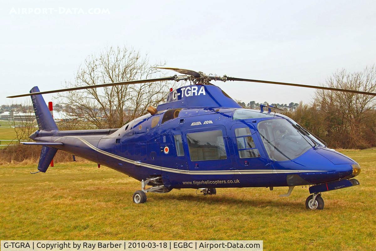 G-TGRA, 1982 Agusta A-109A Hirundo C/N 7201, Agusta A.109A [7201] Cheltenham~G 18/03/2010