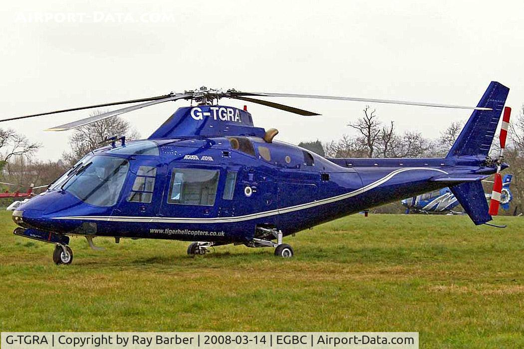 G-TGRA, 1982 Agusta A-109A Hirundo C/N 7201, Agusta A.109A [7201] Cheltenham~G 14/03/2008