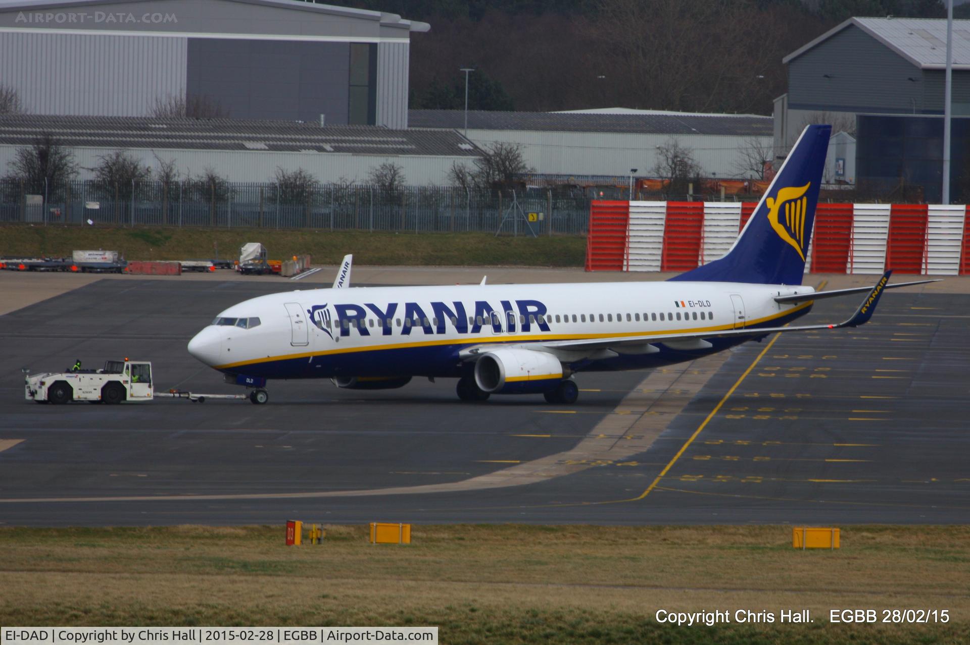 EI-DAD, 2002 Boeing 737-8AS C/N 33544, Ryanair