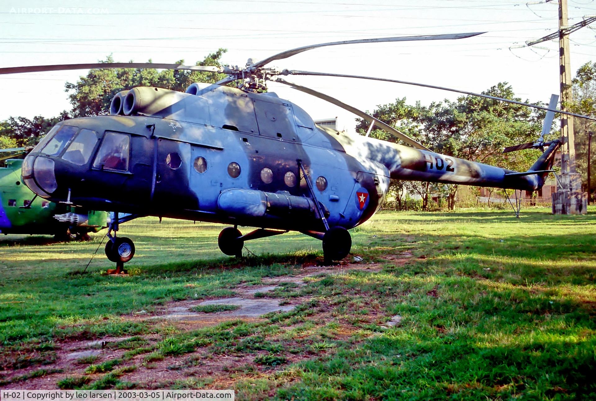 H-02, MIL Mi-8T C/N 31202, Museo del Aire Havana 5.12.03