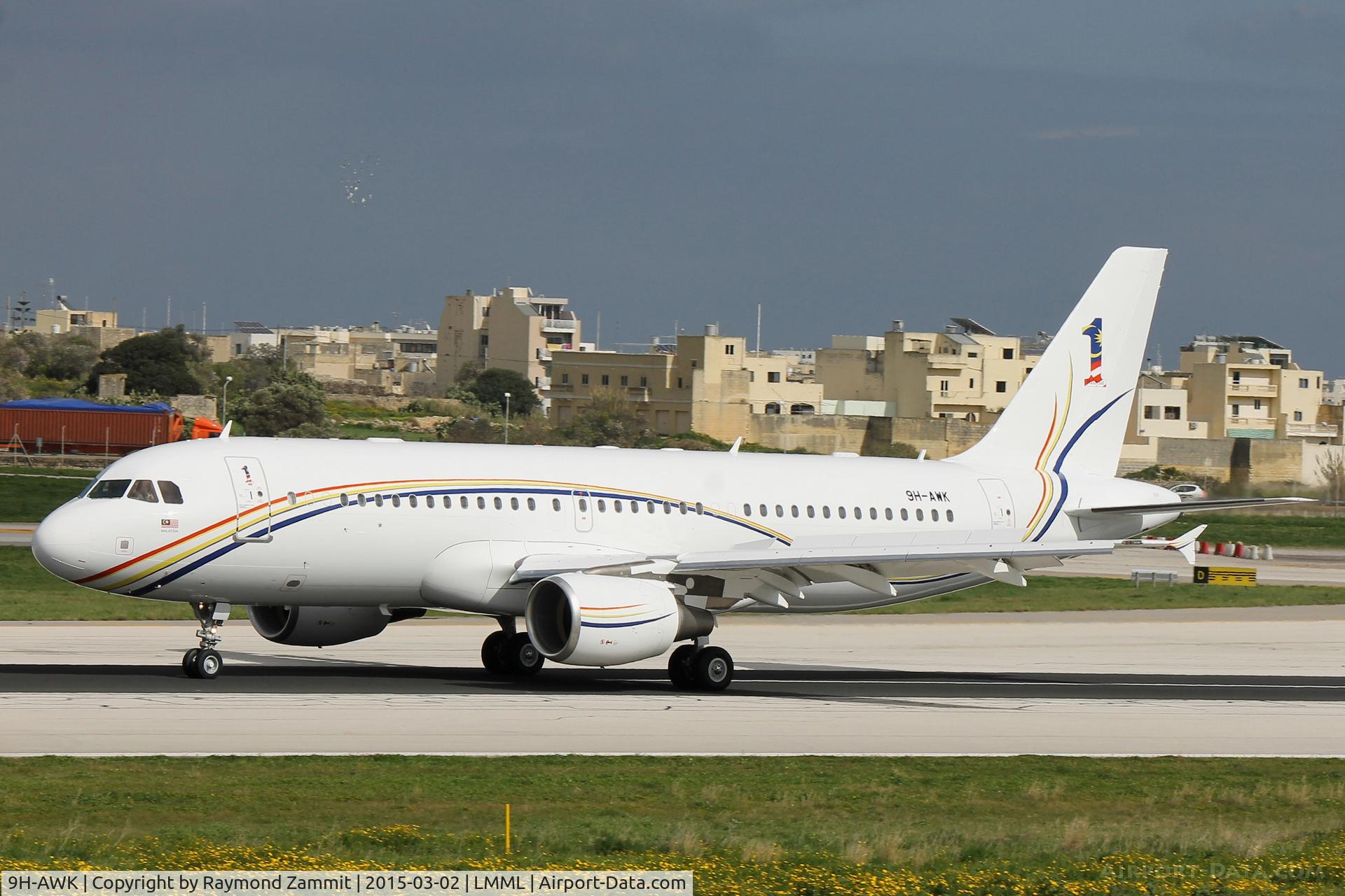 9H-AWK, 2010 Airbus ACJ320 (A320-214/CJ) C/N 4199, A320 9H-AWK newly painted in the Malaysian Air Force colour scheme.
