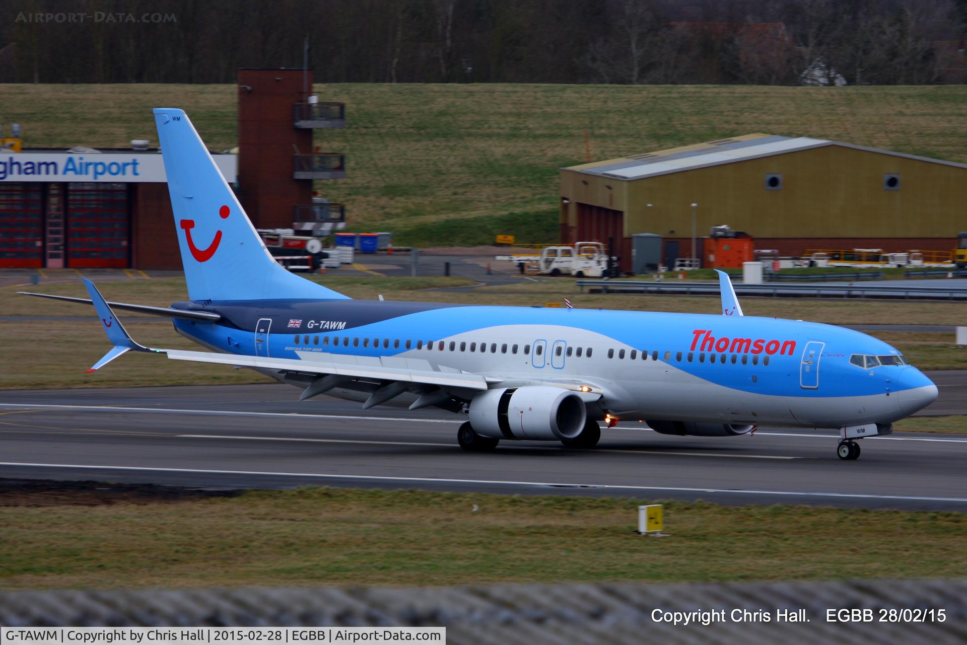 G-TAWM, 2013 Boeing 737-8K5 C/N 37249, Thomson