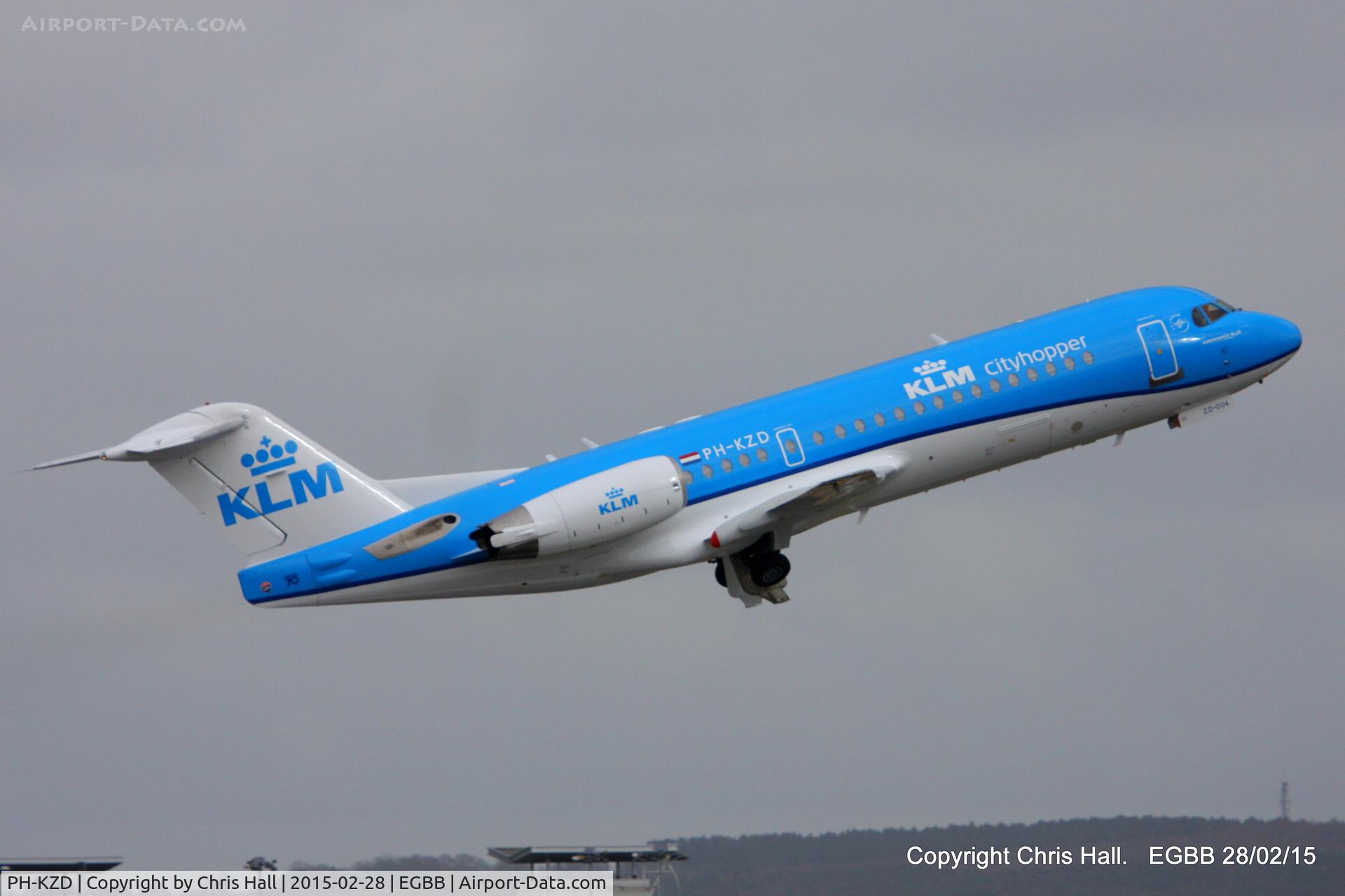 PH-KZD, 1997 Fokker 70 (F-28-0070) C/N 11582, KLM Cityhopper