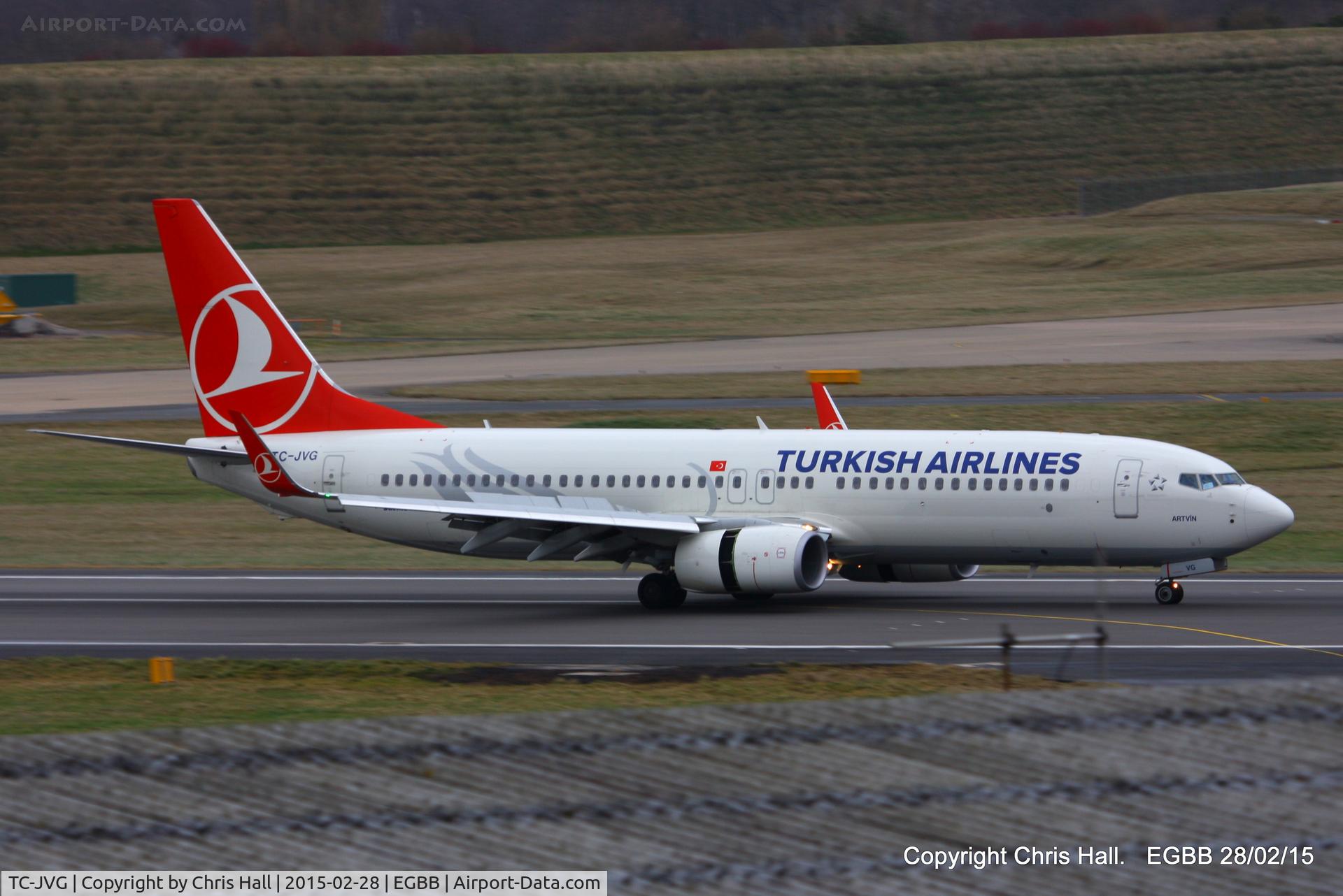TC-JVG, 2014 Boeing 737-8F2 C/N 42009, Turkish Airlines