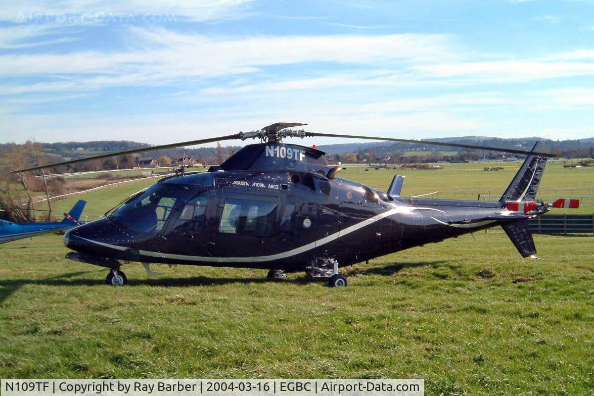 N109TF, 1985 Agusta A109A II C/N 7328, Agusta A.109A-2 [7328] Cheltenham Racecourse~G 16/03/2004