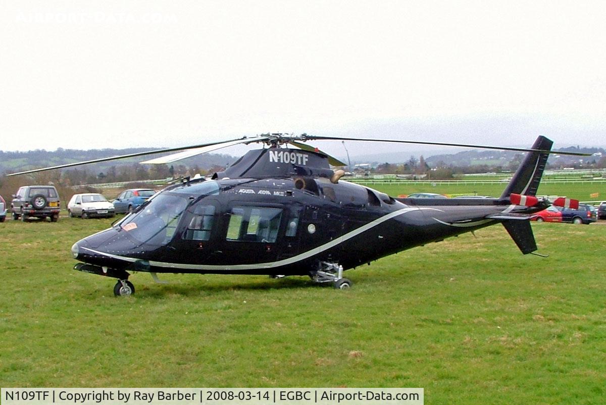 N109TF, 1985 Agusta A109A II C/N 7328, Agusta A.109A-2 [7328] Cheltenham Racecourse~G 14/03/2008