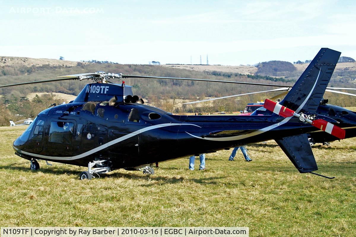 N109TF, 1985 Agusta A109A II C/N 7328, Agusta A.109A-2 [7328] Cheltenham Racecourse~G 16/03/2010