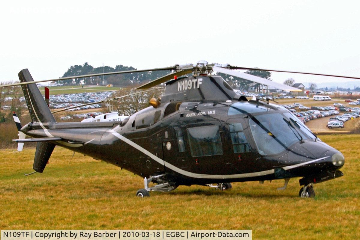 N109TF, 1985 Agusta A109A II C/N 7328, Agusta A.109A-2 [7328] Cheltenham Racecourse~G 16/03/2010