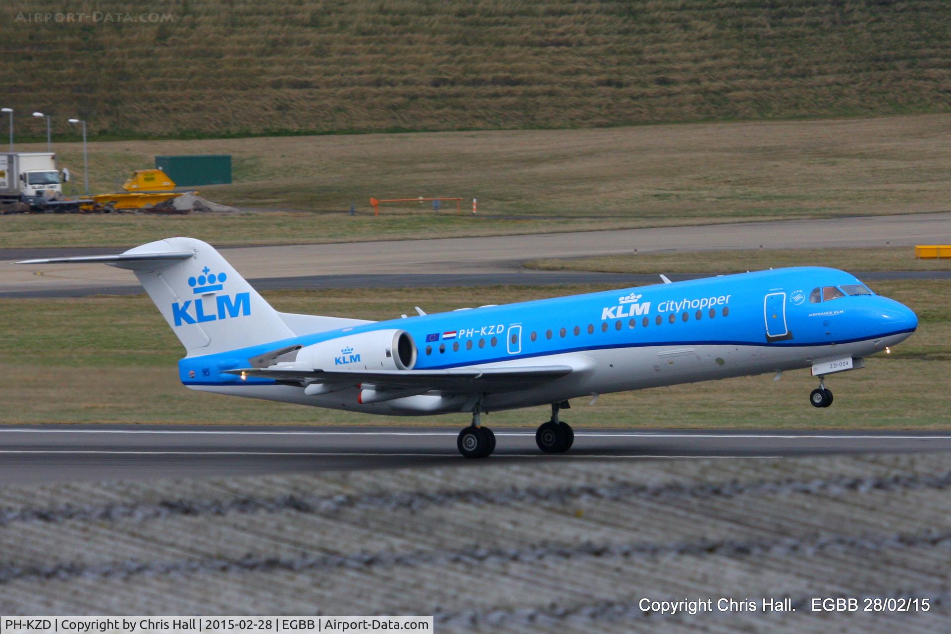 PH-KZD, 1997 Fokker 70 (F-28-0070) C/N 11582, KLM Cityhopper