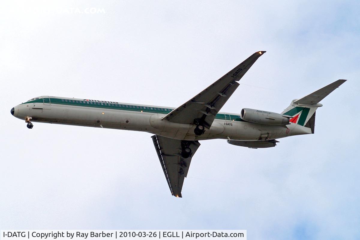 I-DATG, 1994 McDonnell Douglas MD-82 (DC-9-82) C/N 53225, McDonnell-Douglas DC-9-82 [53225] (Alitalia) Home~G 26/03/2010. On approach 27R.